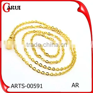 Fashion Long Chain Necklaces Custom Size Gold Plating Thin Neckalce Chain thumbnail-1