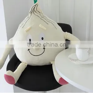 Cute White Plush Onion Pillow Fashion Cute Vegetable Pillow thumbnail-2