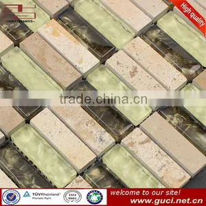 Manufacturer Price Glass Stone Strip Mosaic thumbnail-1