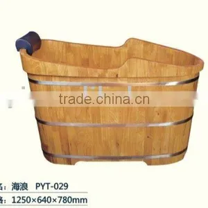 Waves Wooden Bathtub thumbnail-1