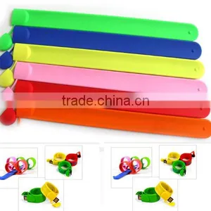Colorful Eco-friendly Silicon Slap Bracelet Usb Thumb Drive Accept Paypal thumbnail-1