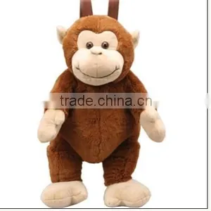 Kids Plush Monkey Backpacks/plush Animal Character Backpacks/monkey Backpack thumbnail-2