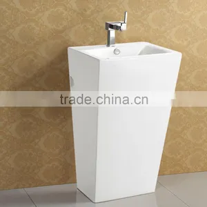 Rectangular Shaped Floor Staning Good Quality Ceramic Basin thumbnail-1