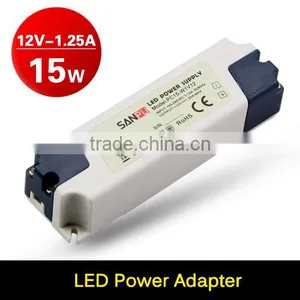 LED AC100V-240V to DC 12V Switch Power Supply Power Controller 15W 1.25A 5050 3528 Led Strip for Billboard Voltage Transformer thumbnail-1