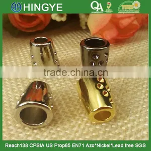 Gold Stopper Cord Metal End Clothing Cord End thumbnail-1