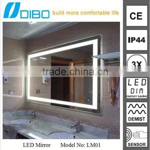 IP44 CE Frameless Bathroom LED Mirror With 3x Magnifier thumbnail-2