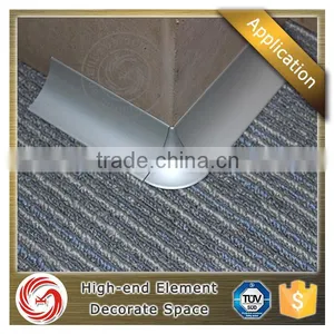 China Top Ten Supplier Inner Corner Outer Corner Aluminium Wall Skirting Board With Clips thumbnail-1