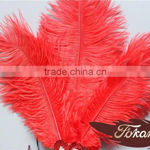 Event Products Red Artificial Ostrich Feather Decorations Party Dance Mask thumbnail-5
