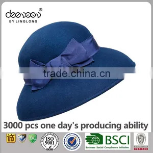 Royal Cloche Hat Wholesale Women Wool Felt Hat thumbnail-4