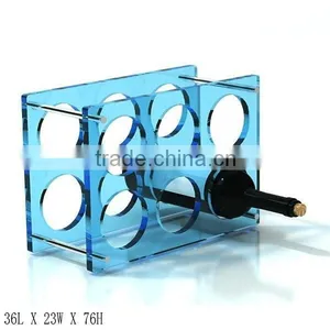 GH-RZ256 High Quality Rectangle Acrylic Wine Display Rack, Colorful Acrylic Display Rack thumbnail-4