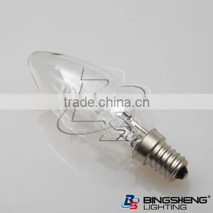 C35 Eco Halogen Candle Bulbs 110-130V/220-240V 18W/28W/42W E27/B22/E14 1500H With CE & ROHS ERP thumbnail-1