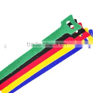 Logo Printed Colorful Adjustable Hook & Loop Wire Cable Tie thumbnail-2
