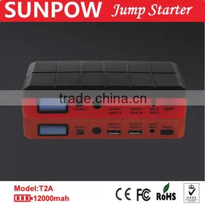 Sunpow 12v 12000mah High Capacity Double Usb Hot Selling Jump Start Booster All in One thumbnail-1