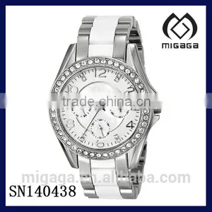 Ceramic Setting With Stainless Steel Chain Watch High Quality Mechanical Watch thumbnail-1