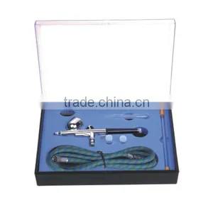 130K AIRBRUSH With 0.2mm, 0.3mm, 0.5mm Needles Nozzles 7cc CUP MAKEUP, CAKE, MODEL, TATTOO thumbnail-1