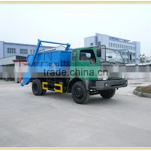 New Arrival Dongfeng Swing Arm Garbage Truck 10 Tons thumbnail-1