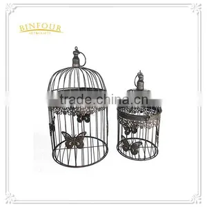 Antique Metal Bird Cage Decorations Series Cage Flower Planter thumbnail-5