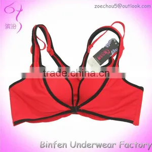 Latest Design Sexy Lady Front Closure Fashion Sports Bra thumbnail-1
