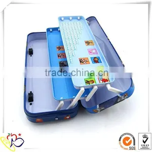 Tin Personalized Pencil Box, Metal Tin Pencil Box With Wheels Manufacturer thumbnail-1