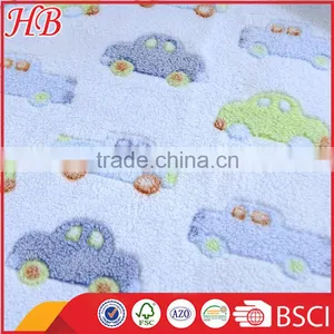 Fashion Super Soft Jacquard Car Coral Fleece Baby Blanket thumbnail-6