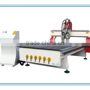 QL-M25 Good Price Good Machinery Industrial 2 Head Wood Cnc Router With ATC thumbnail-3