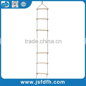 HappyPie Playground Climbing Wooden Rope Ladder for Kids Indoor/Outdoor-64 Inch Length Quality Choice thumbnail-2