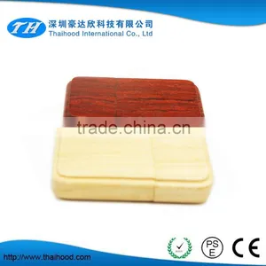 Wholesale Square Laser Engraved Walnut Wood USB Flash Drive thumbnail-2