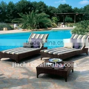 Rattan Chaise Lounge thumbnail-1