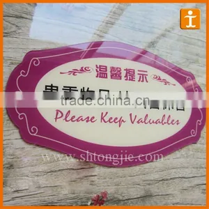 UV Flatbed Print Custom Full Colour High Quality Hotel Sign Board thumbnail-1
