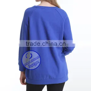 Custom Wholesale 100% Cotton Fleece Maternity Clothes Breastfeeding Clothes Hoodies & Sweatshirts thumbnail-5