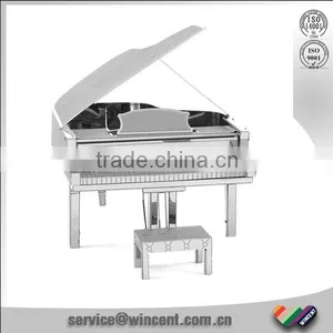 Metallic Nano Puzzle 3D Piano Design for Educational Game thumbnail-1