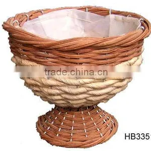 Rattan Flower Cup Planter Basket thumbnail-1