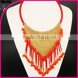 Beaded Tassel Necklace Fashion Women Necklace Jewelry thumbnail-1