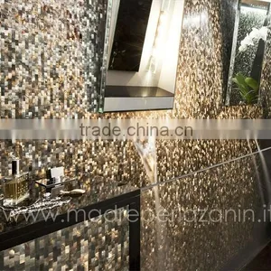 Brick Shell Mosaic Tile Gray Mother of Pearl Mosaic Wall Tile thumbnail-1