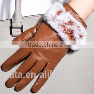 Wholesal Light Luxury Real Sheep Leather Touch Screen Gloves thumbnail-2