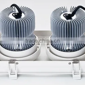 2015 New Design 2 Heads Recessed Frame High Power 2x45w Cob Led Grille Light thumbnail-6