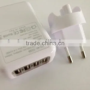 Universal USB Travel Power Adapter Charger 4 Port AC /DC Switching Power Adapter for Smartphone , Android Phones thumbnail-1