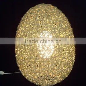 2015 Modern Brown Rattan Table Lamp/Light thumbnail-2