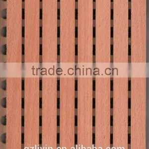 Green Decorative Wooden Grooved Acoustic Panels thumbnail-1