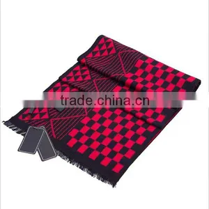 2015 New Fashion Cheap Jacquard Long 100% Silk Scarf for Men thumbnail-3