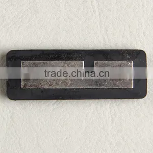 Embossed PVC Rubber With 3D Metal Logo Labels for Clothing Jeans Shoes Bags thumbnail-3
