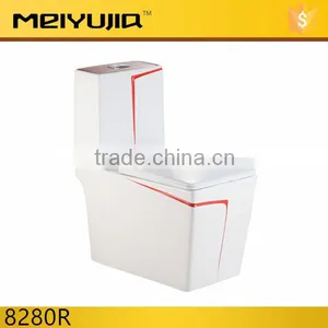 8280R Chinese Ceramics Sanitary Ware Washdown 250mm Roughing in 4 Inches One Piece Color Toilet Prices thumbnail-3