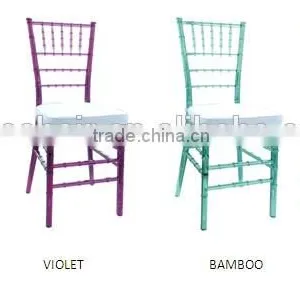 Stackable Factory Direct Wedding Chairs Crystal /Acylic/Clear Wedding Chair Resin Banquet Dining Chair High Quality for Rental thumbnail-1