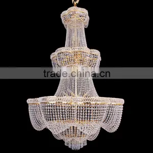 2016 Wholesale K9 Crystal Pendant Contemporary Led Chandeliers for Wedding Decoration thumbnail-3