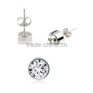 Zircon Stud Gemstone Earrings Quality Choice thumbnail-1