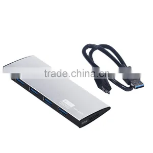 Super Slim 4 Ports USB 3.0 Hub Support 1 TB thumbnail-1