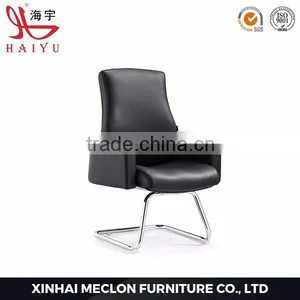 C103 Popular Leather Conference Executive Chair Office Chairs Without Wheels thumbnail-2