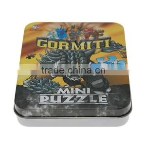 Factory Customized Rectangular Metal Tin Box for Children's Game Card Tin Box thumbnail-1