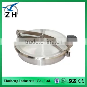Sanitary Stainless Steel Tank Pressurized Manhole Cover Sealed Manhole Covers thumbnail-2