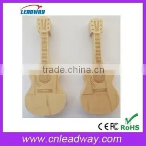 Guitar Promotional Items China Export Bulk Cheap Bamboo Usb Flash Drive With Engraved Logo and Free Sample 1gb 2gb 4gb 8gb 16gb thumbnail-1